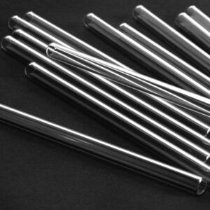 Paille en verre borosilicate réutilisable, lot de 12