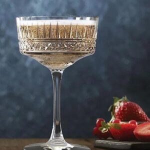 Coupe à cocktail rainurée Elysia 26 cl, lot de 4
