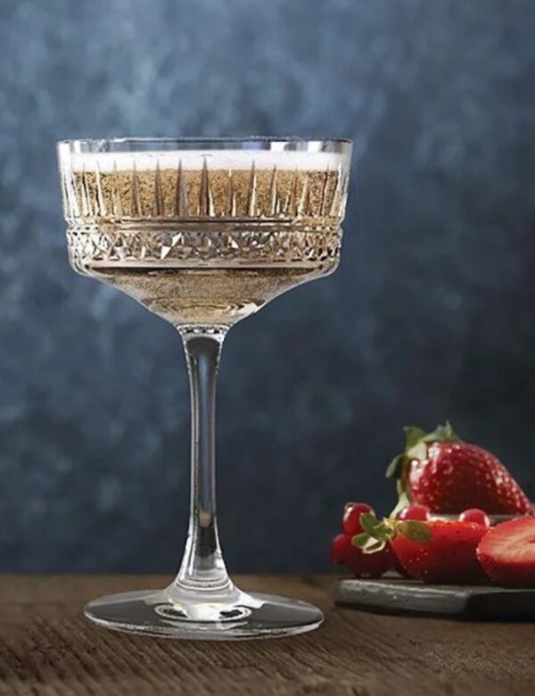Coupe à cocktail rainurée Elysia 26 cl, lot de 4