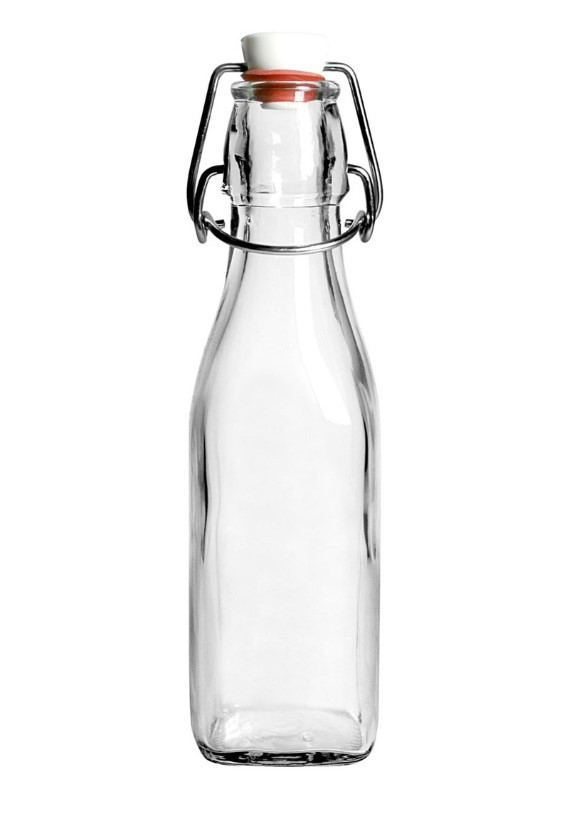 Flacon hermétique en verre 25 cl, 19,2 cm
