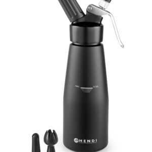 Siphon à chantilly 50 cl en aluminium noir