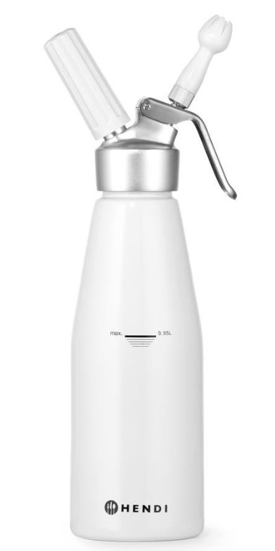 Siphon à chantilly blanc en aluminium, trois formats – Image 9