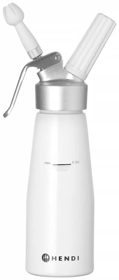 Siphon à chantilly blanc en aluminium, trois formats – Image 12