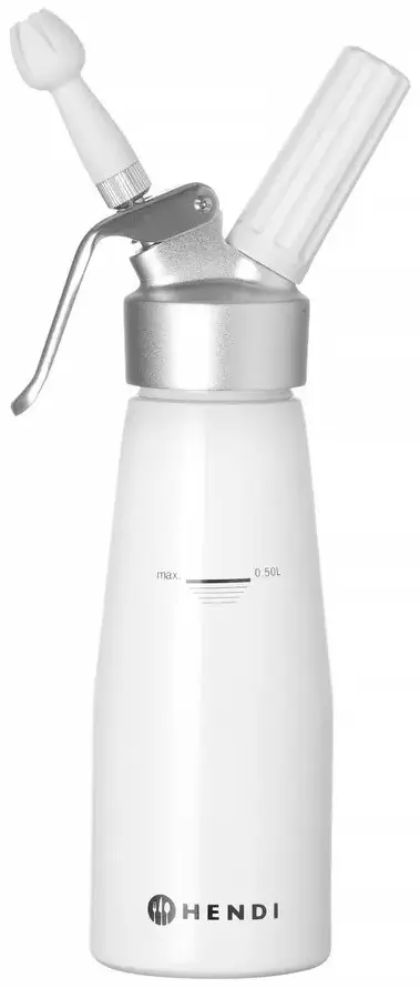 Siphon à chantilly blanc en aluminium, trois formats – Image 12