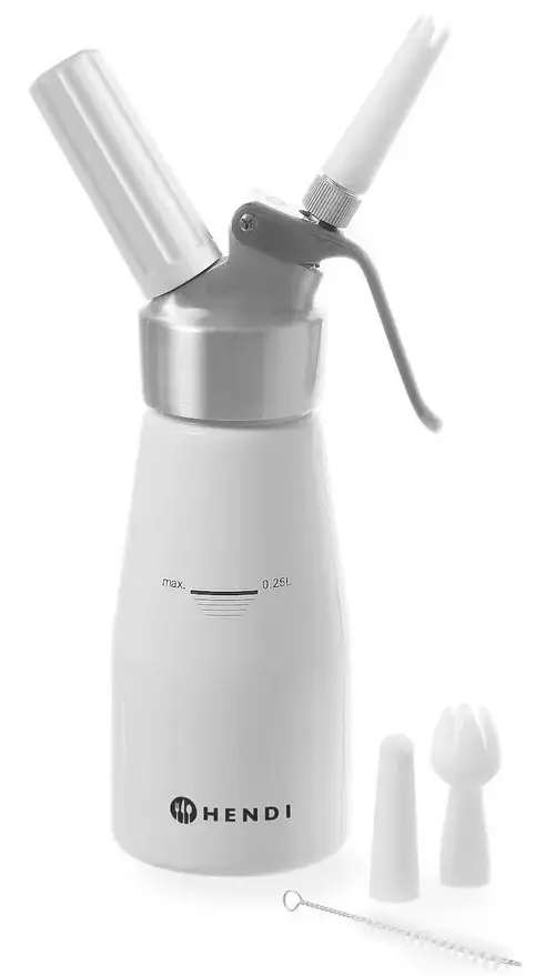 Siphon à chantilly blanc en aluminium, trois formats – Image 13
