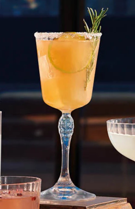 Verre à cocktail à pied America 25 cl soufflé, lot de 6
