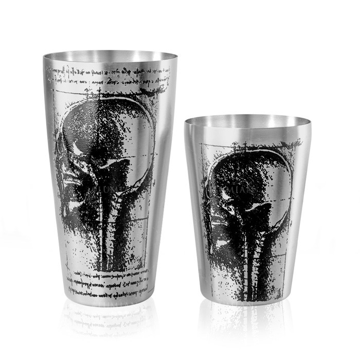 Shaker Boston gravé Leonardo Lumian, 28 et 18 oz – Image 2