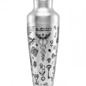 Shaker parisien gravé Alchemy Chrono 55 cl inox 18/10