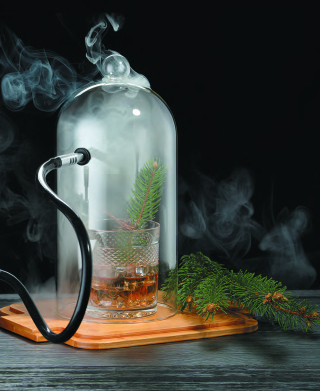cloche en verre pour fumage avec valve