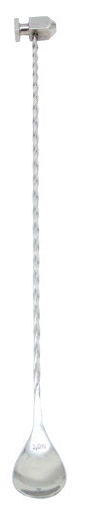 Cuillère à cocktail 35 cm avec marteau à glace, inox – Image 3