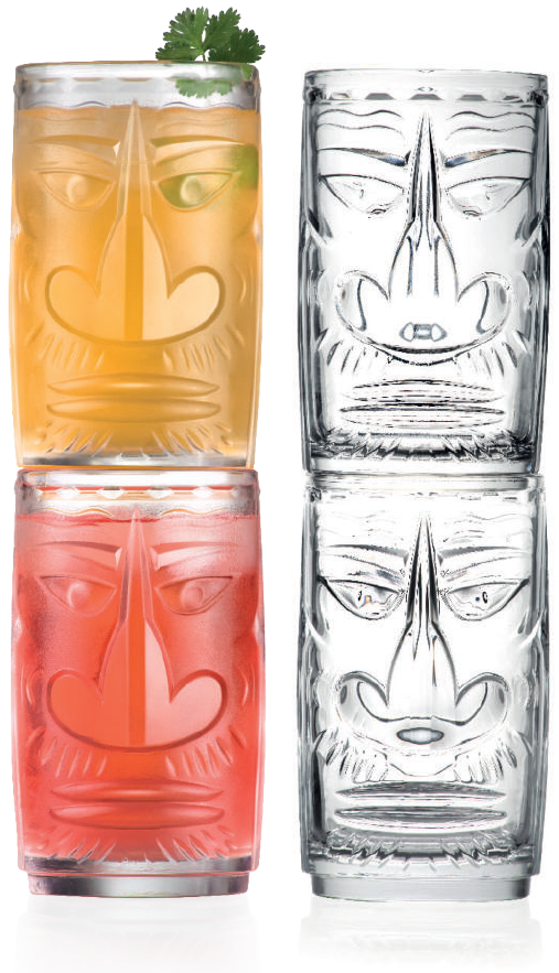 Mug tiki Sardinia 45 cl Mamuthones, lot de 4