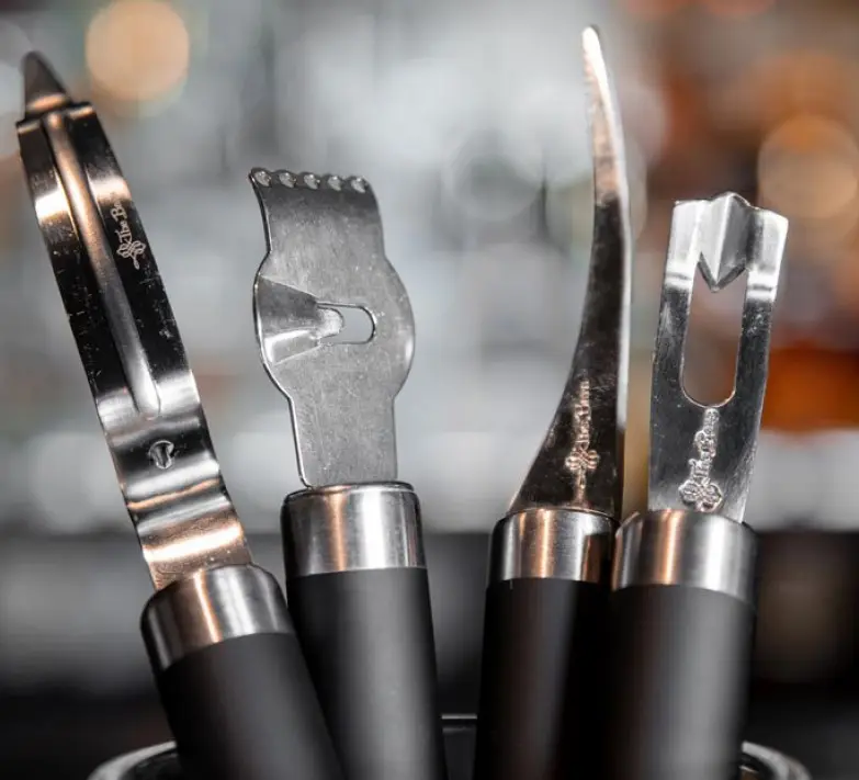 Pèle-agrumes inox 21 cm pour zestes de cocktail – Image 2