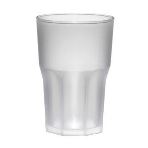 Verre incassable Granity Frost 40 cl en SAN blanc mat, lot de 5
