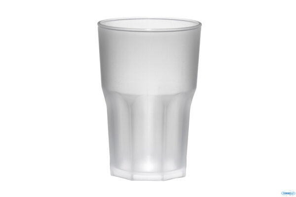 Verre incassable Granity Frost 40 cl en SAN blanc mat, lot de 5