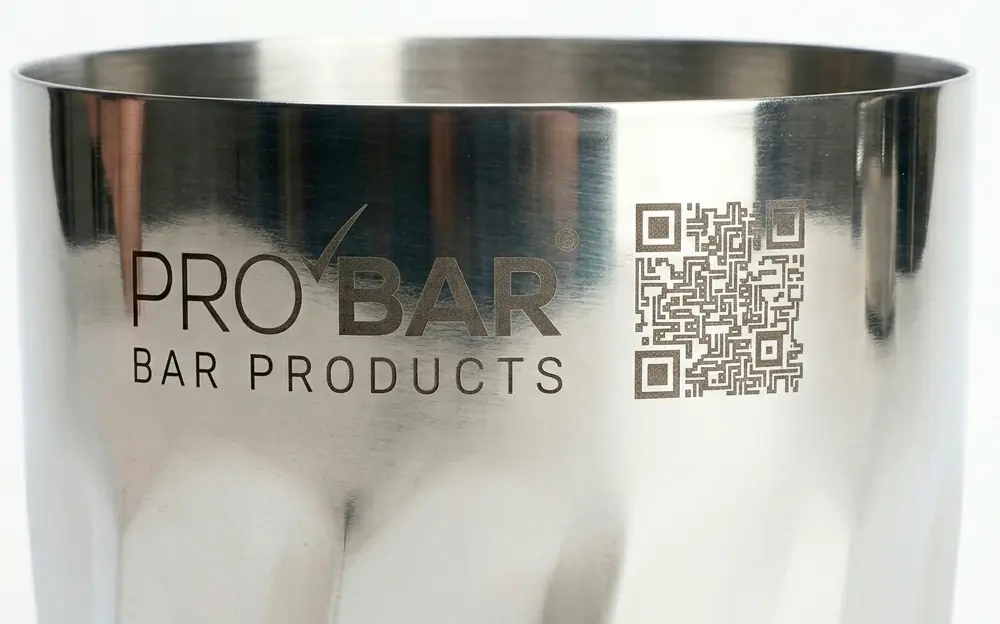 gravure laser Laser Mono sur matériel de bar en inox