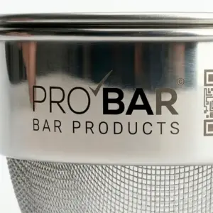 gravure laser Laser Mono : logo gravé sur un shaker en acier inoxydable