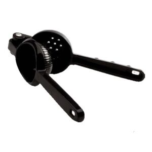 Presse-citron à levier en aluminium noir, 21 cm