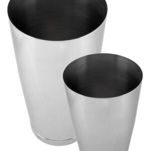 Shaker Boston lesté, timbales 28 et 20 oz en inox 18/10