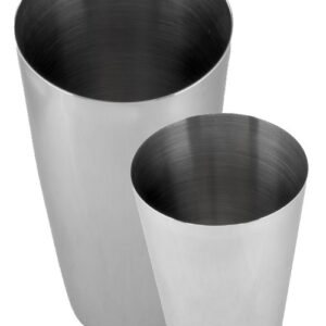 Shaker Boston grande et petite timbale 83 et 59 cl (28 et 20 oz) inox