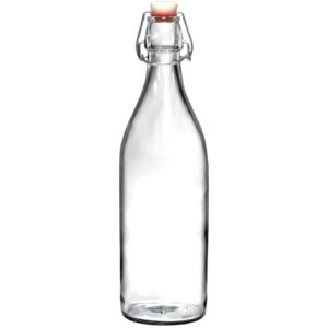 Bouteille hermétique en verre 50 cl, bouchon mécanique
