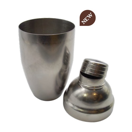 Shaker cobbler Vintage 50 cl inox, 3 pièces