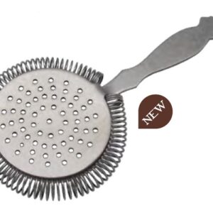 Passoire à cocktail Hawthorne vintage inox, ressort à 360°