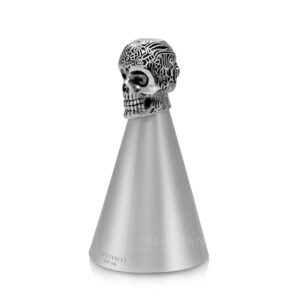 jigger tête de mort Skull de 6 cl, finition mate, 9,5 cm de haut