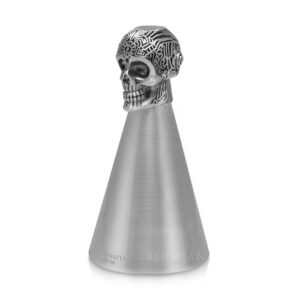 jigger tête de mort Skull de 9 cl, finition mate, 11 cm de haut