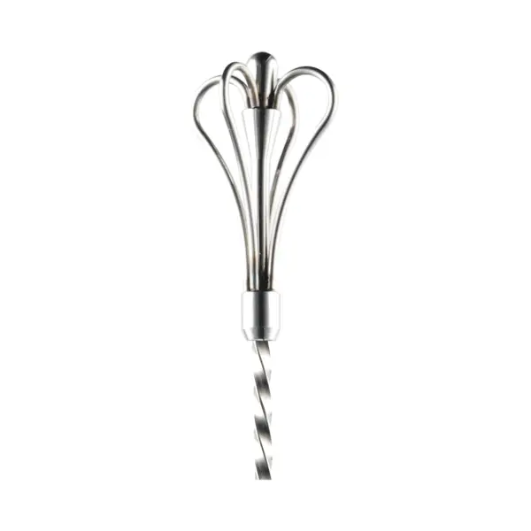 cuillère à cocktail swizzle The Bars, couronne à quatre arceaux en haut de la tige torsadée