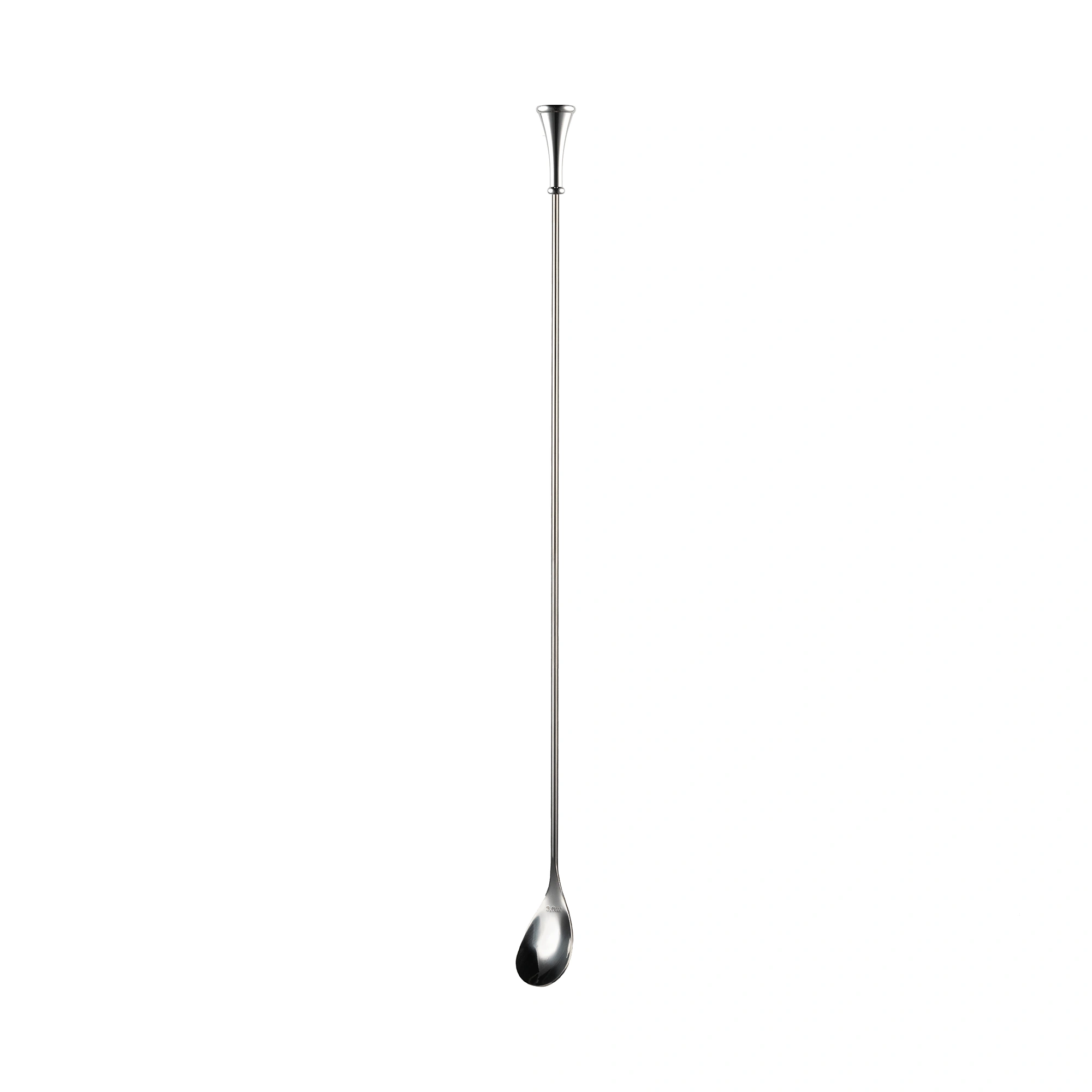 cuillère à cocktail The Bars de 45 cm à tige ronde sans torsade et cuilleron en goutte
