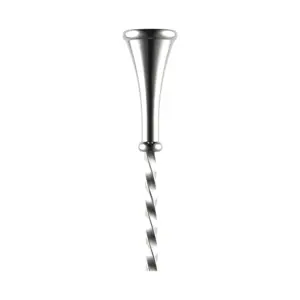 cuillère à cocktail The Bars de 40 cm à tige torsadée, cuilleron en goutte et tête pilon