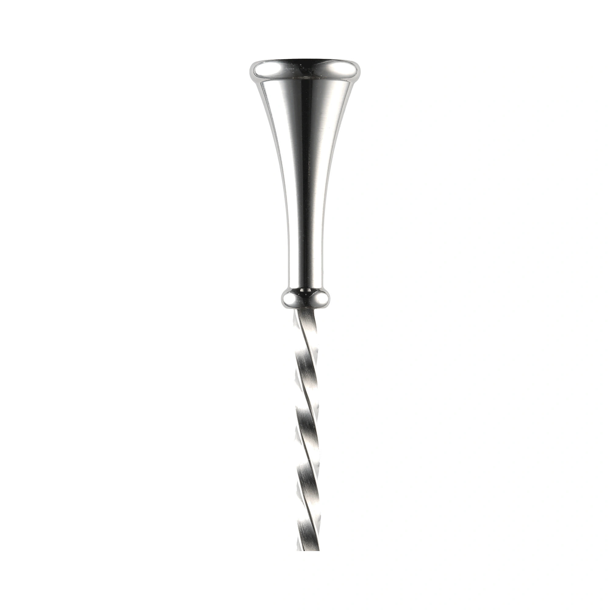 cuillère à cocktail The Bars de 40 cm à tige torsadée, cuilleron en goutte et tête pilon