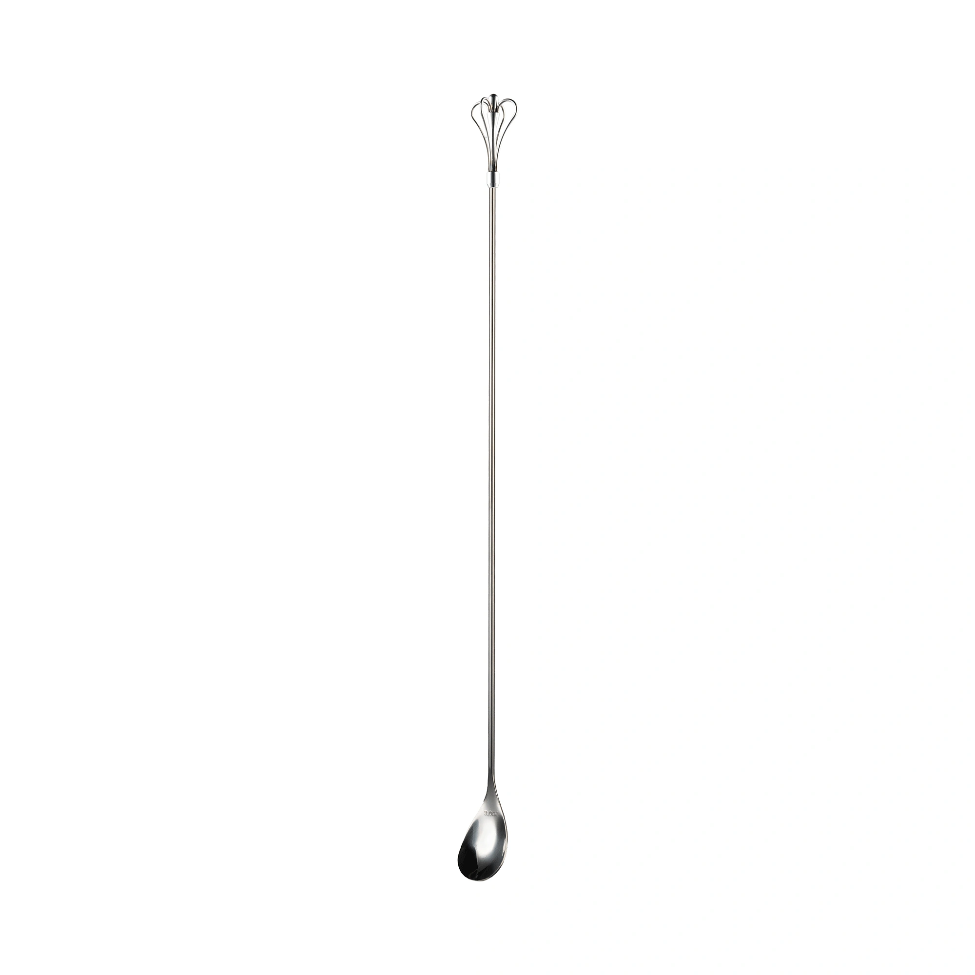 cuillère à cocktail swizzle The Bars, couronne à quatre arceaux et tige ronde lisse de 45 cm