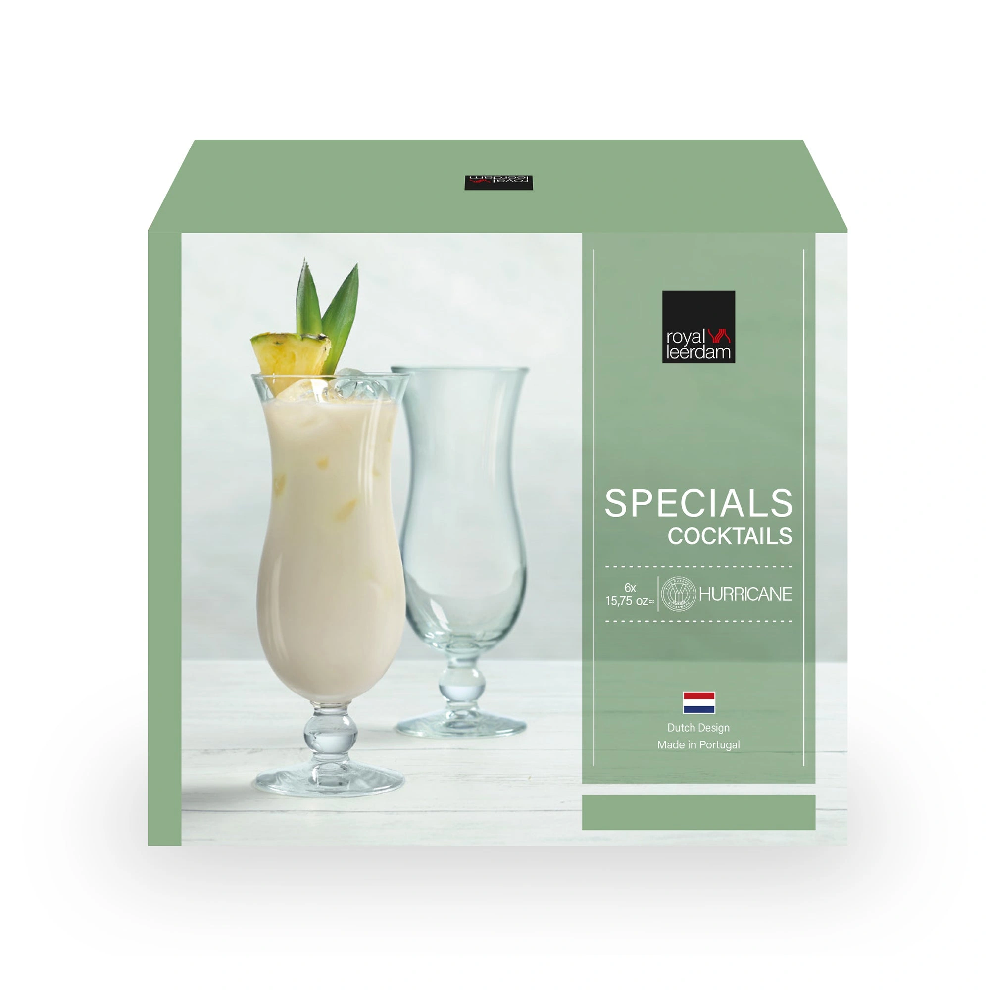 verre hurricane 44 cl : le carton Royal Leerdam Specials Cocktails de six verres