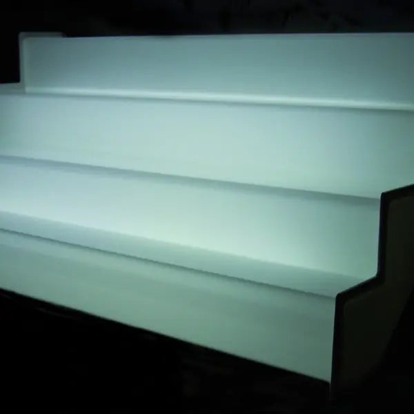 Porte-bouteilles rétroéclairé LED, 1 m, 4 niveaux