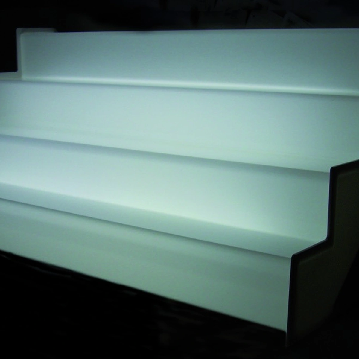 Porte-bouteilles rétroéclairé LED, 1 m, 4 niveaux