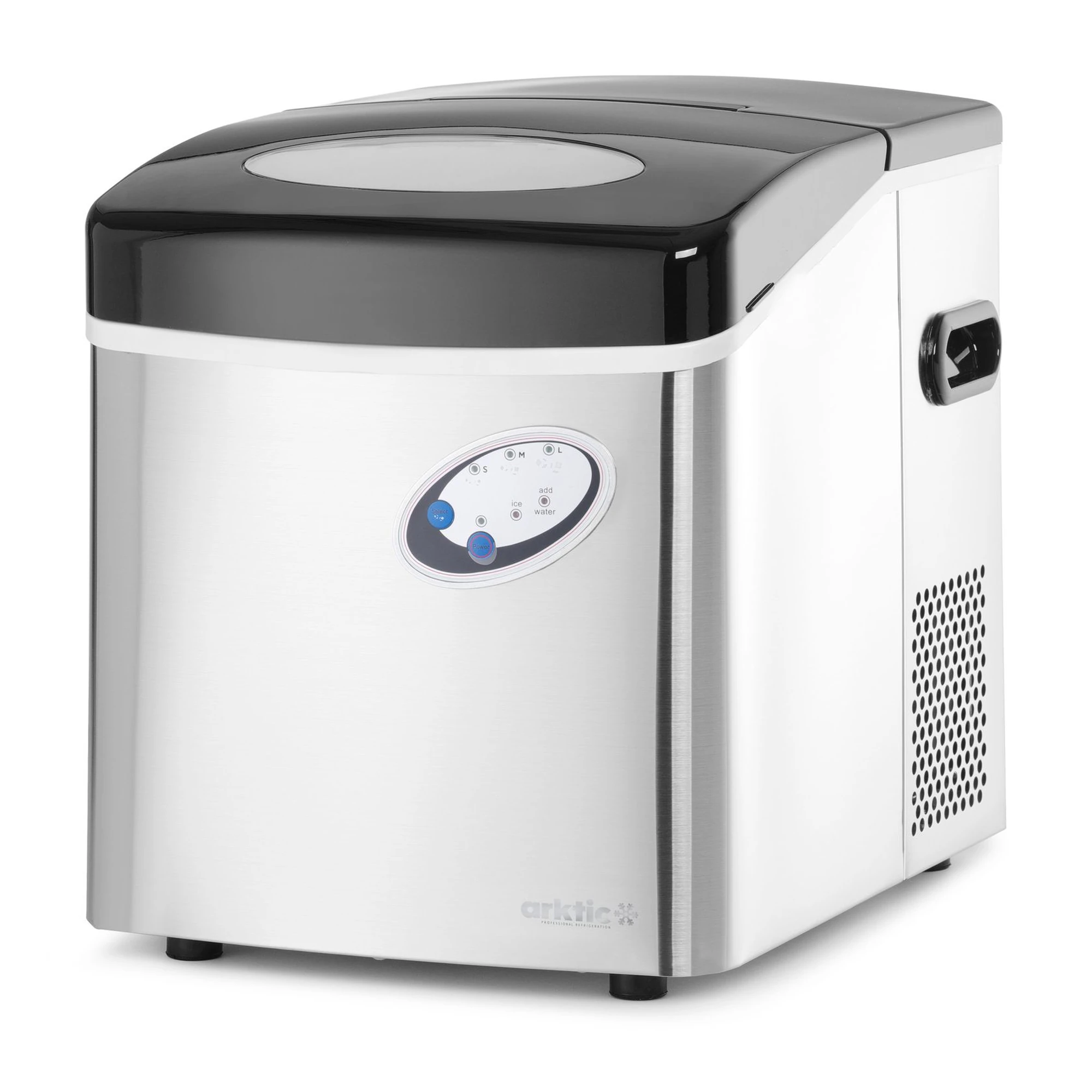 machine à glaçons professionnelle Arktic Kitchen Line 15 kg en acier inoxydable