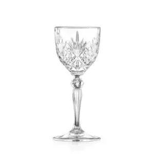 verre Nick & Nora Melodia 14 cl de RCR : coupe tulipe taillée et nœud travaillé sur la tige