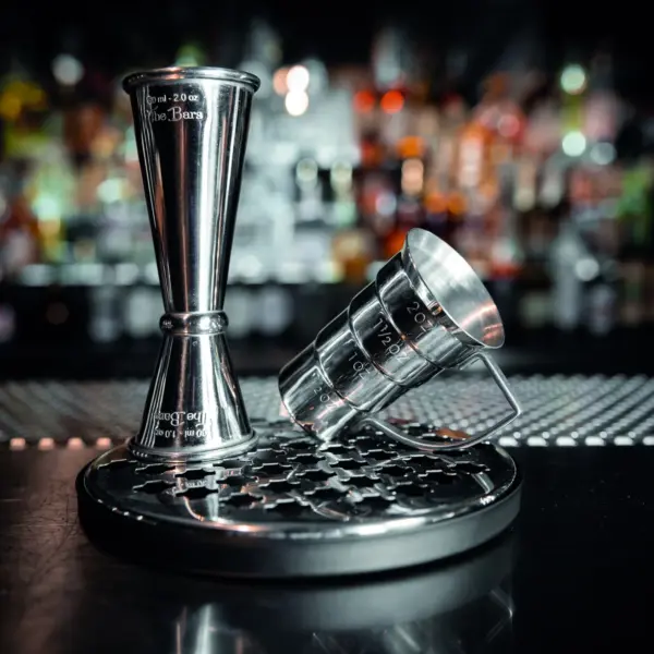 Égouttoir à jigger en inox, 15 cm, grille amovible
