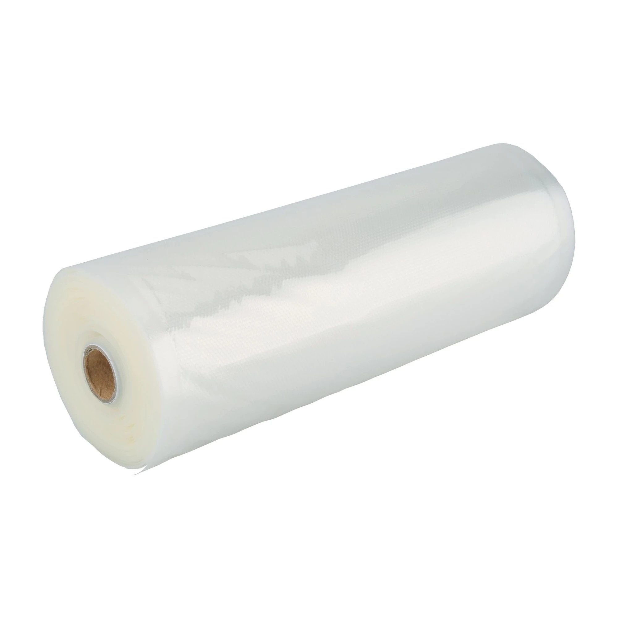 rouleau sous vide 28 cm : le rouleau gaufré de 6 m, avec la trame en relief qui laisse passer l'air