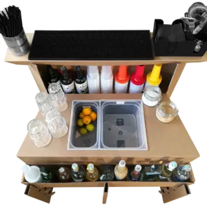 Comptoir de bar en carton Workstation Easy, 100 cm