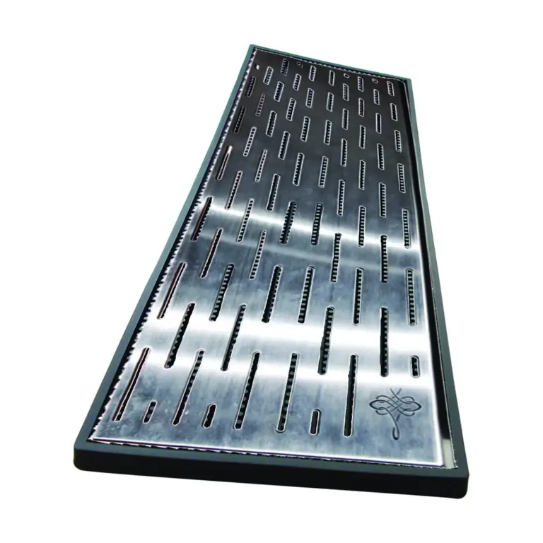 Tapis de bar professionnel 60 x 20 cm, grille inox The Bars