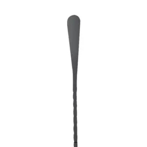 Cuillère à cocktail Hoffman 45 cm noire, manche torsadé