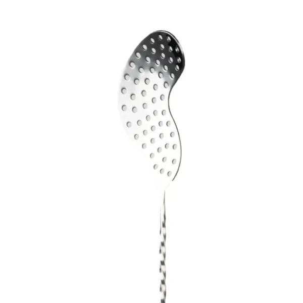 Cuillère à cocktail avec passoire, 40 cm en acier