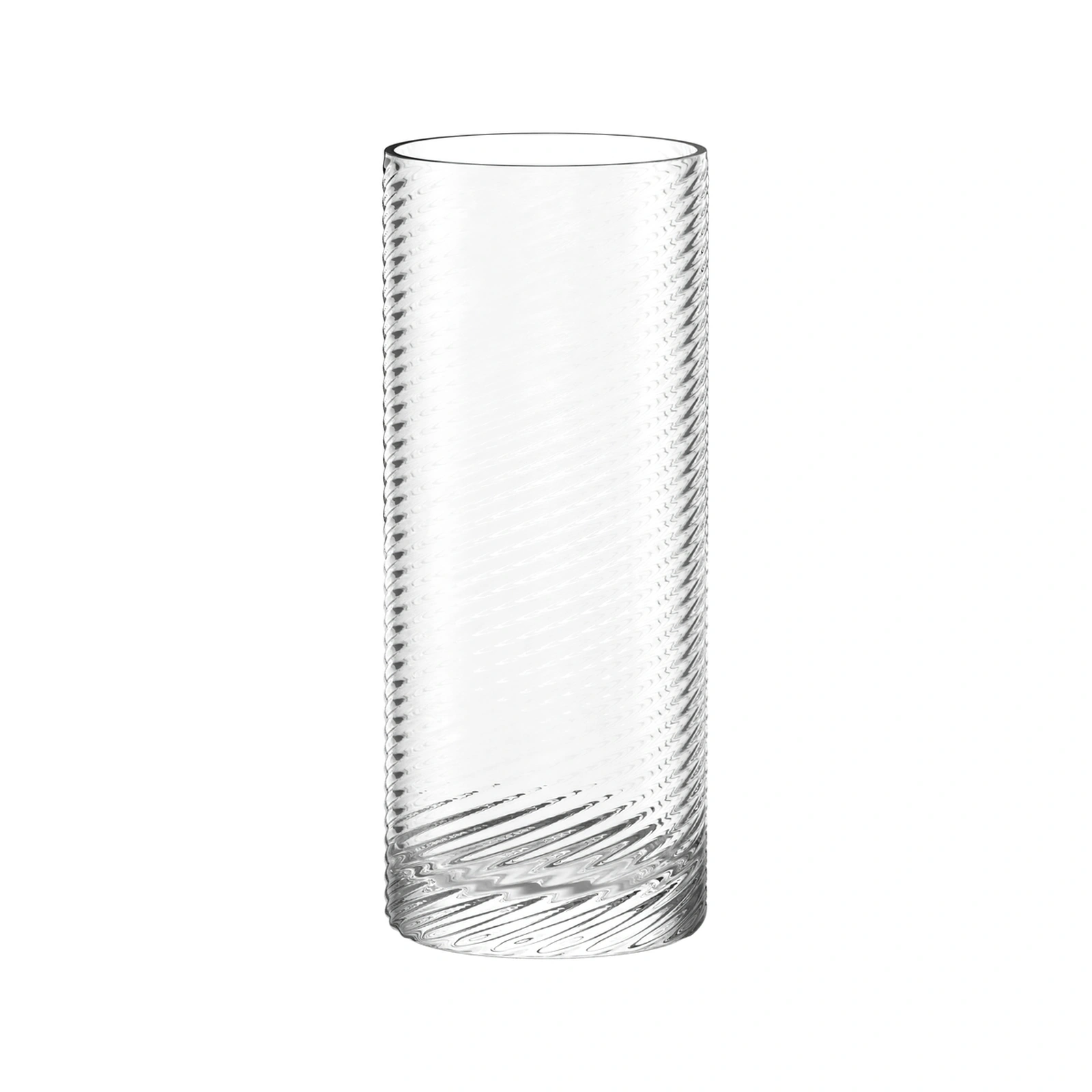 verre long drink Berlin de Stölzle Lausitz, 49 cl, cylindre haut à relief en vague
