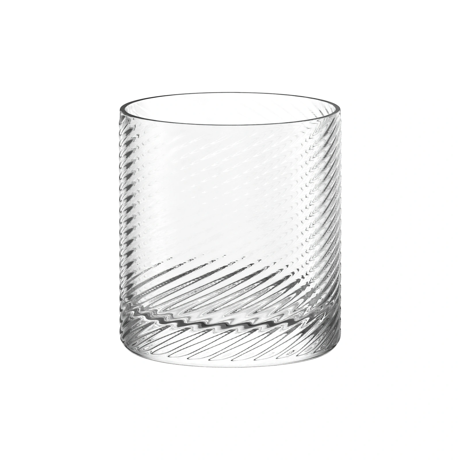 verre à whisky Berlin de Stölzle Lausitz, 30 cl, verre bas cylindrique à relief en vague