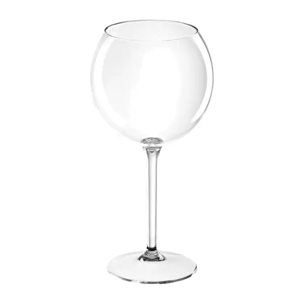 verre gin tonic plastique 65 cl Ballon en Tritan transparent, coupe ronde et pied long