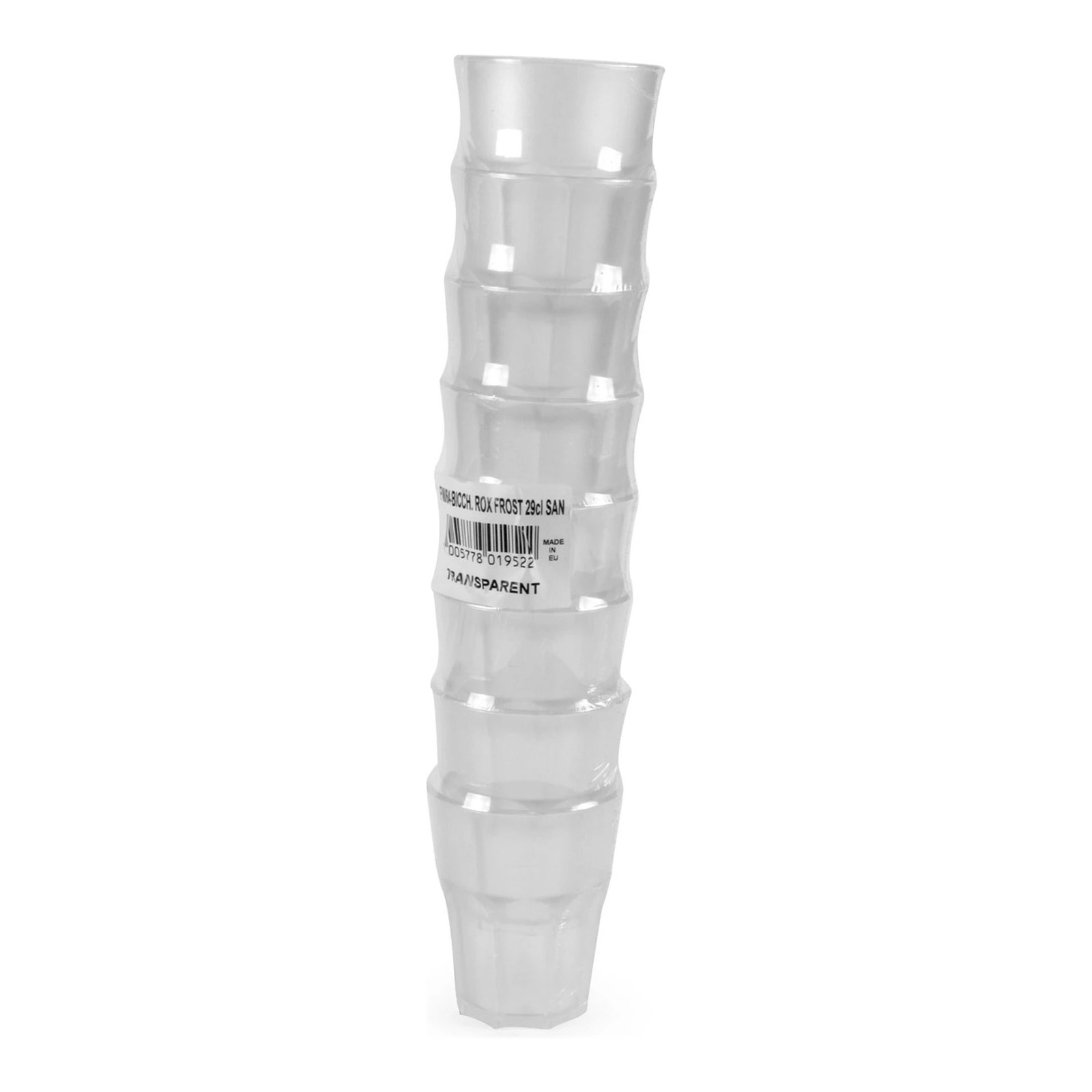 lot de 8 verres incassables Granity Frost 29 cl empilés