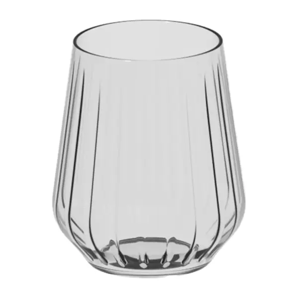 verre Tritan Kaleido de 39 cl transparent, paroi à rainures verticales