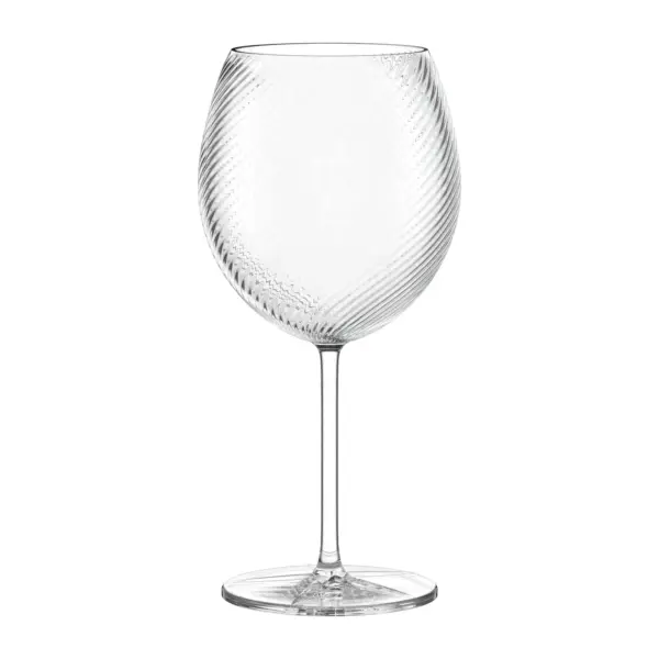 verre à gin tonic Berlin de Stölzle Lausitz, ballon sur pied de 80,5 cl, relief en spirale et pied en étoile